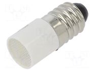 LED lamp; white; E10,T10; 130VDC; 130VAC; plastic; -20÷60°C CML INNOVATIVE TECHNOLOGIES