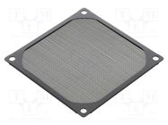 Filter; Ø80mm; aluminium; 1pcs; black; Mounting: screw; Kit: filter Akasa