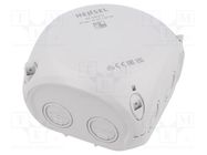 Enclosure: junction box; X: 104mm; Y: 104mm; Z: 70mm; IP66,IP67; grey HENSEL