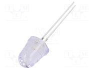 LED; 10mm; blue; 8°; Front: convex; 2.9÷3.4V; No.of term: 2; -30÷85°C OPTOSUPPLY