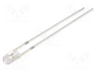 LED; 3mm; green; 3000÷4200mcd; 30°; Front: convex; 12VDC; -30÷85°C OPTOSUPPLY