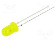 LED; 5mm; yellow; 1120÷1560mcd; 30°; Front: convex; 3÷5VDC; -30÷85°C OPTOSUPPLY