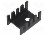 Heatsink: moulded; U; TO202,TO220; black; L: 19.05mm; W: 13.21mm STONECOLD