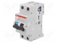 RCBO breaker; Inom: 25A; Ires: 300mA; Poles: 1+N; 230VAC; IP20; DS200 ABB