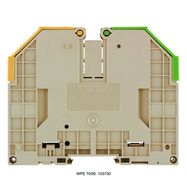 PE terminal, Screw connection, 95 mm², 1000 V, Number of connections: 2, Number of levels: 1, Green/yellow Weidmuller