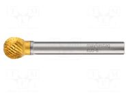 Rotary burr; Ø: 3mm; L: 38mm; metal; Working part len: 2.5mm; 6 TiN ALPEN-MAYKESTAG