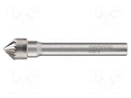 Rotary burr; Ø: 5mm; L: 34mm; metal; Working part len: 4mm; rod 3mm ALPEN-MAYKESTAG