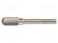 Rotary burr; Ø: 6mm; L: 43mm; metal; Working part len: 14mm; rod 3mm ALPEN-MAYKESTAG