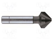 Countersink; high speed steel cobalt HSS-Co; Mounting: rod 8mm ALPEN-MAYKESTAG