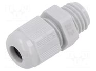 Cable gland; without nut; M12; 1.5; IP68; polyamide; light grey TE Connectivity