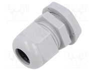 Cable gland; M20; 1.5; IP68; polyamide; light grey; Entrelec TE Connectivity