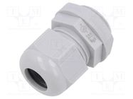 Cable gland; M20; 1.5; IP68; polyamide; light grey; Entrelec TE Connectivity