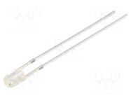 LED; red/blue; 3mm; 1120÷1560mcd,1560÷2180mcd; 90°; Front: convex OPTOSUPPLY