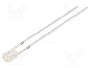 LED; 3mm; yellow/red; 1560÷2180mcd; 90°; Front: convex; -30÷85°C OPTOSUPPLY