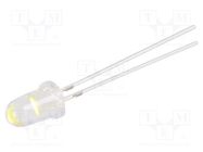 LED; 5mm; white; 15°; Front: convex; 2.9÷3.4VDC; No.of term: 2; 357mW OPTOSUPPLY