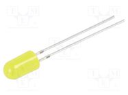 LED; 4.8mm; yellow; blinking; 220÷330mcd; 60°; 3/3.5/5VDC; 20mA OPTOSUPPLY