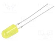 LED; 4.8mm; yellow; blinking; 1120÷1560mcd; 60°; 3/3.5/5V; 20mA OPTOSUPPLY