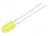 LED; yellow; 4.8mm; blinking; 1120÷1560mcd; 60°; 3/3.5/5VDC; 20mA OPTOSUPPLY