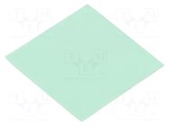 Tape: heat transfer; W: 30mm; L: 30mm; Thk: 0.5mm; 1.5W/mK; glueless AG TERMOPASTY