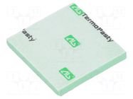 Tape: heat transfer; W: 30mm; L: 30mm; Thk: 3mm; 1.5W/mK AG TERMOPASTY