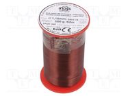 Coil wire; double coated enamelled; 1.15mm; 0.5kg; -65÷200°C INDEL