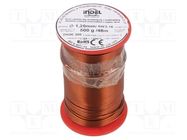 Coil wire; double coated enamelled; 1.2mm; 0.5kg; -65÷200°C INDEL