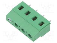 PCB terminal block; angled 90°; 7.5mm; ways: 4; on PCBs; 2.5mm2 ADAM TECH