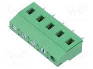 PCB terminal block; angled 90°; 7.5mm; ways: 5; on PCBs; 2.5mm2 ADAM TECH