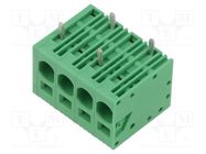 PCB terminal block; angled 90°; 7.5mm; ways: 4; on PCBs; terminal ADAM TECH