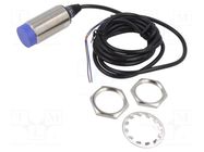 Sensor: inductive; OUT: 2-wire NO; 0÷25mm; 10÷30VDC; M30; 2m; IP67 AUTONICS