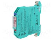 Converter: Zener barrier; for DIN rail mounting; -20÷60°C PEPPERL+FUCHS