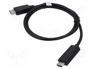 Cable; DisplayPort 1.2; DisplayPort plug,both sides; 2m; black DIGITUS