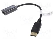 Adapter; DisplayPort 1.2,HDCP 2.2,HDMI 2.0; 0.2m; black DIGITUS