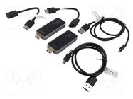 HDMI extender; wireless,HDCP 1.3,HDMI 1.4; black; 50m DIGITUS