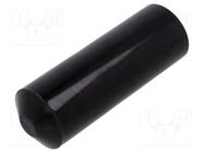 Heat shrink cap; glued; 33mm; L: 106mm; black RADPOL