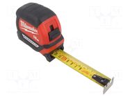 Measuring tape; L: 10m; Width: 27mm; magnetic; measure Milwaukee