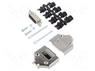 Connector: D-Sub; PIN: 15; plug; female; for cable; straight MH CONNECTORS