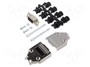 Connector: D-Sub; PIN: 9; plug; female; for cable; straight MH CONNECTORS