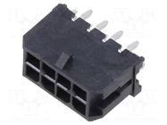 Connector: wire-board; socket; male; PIN: 8; Micro-Fit 3.0; 3mm; 2x4 MOLEX