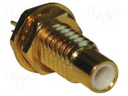 Connector: SMC; socket; male; straight; 50Ω; soldering; PTFE AMPHENOL RF