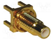 Connector: SMC; socket; male; straight; 50Ω; THT; PTFE; gold-plated AMPHENOL RF