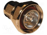 Adapter; 7/16 male,N male; Insulation: PTFE; 50Ω; brass; 7.5GHz AMPHENOL RF