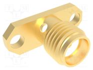 Connector: SMA; socket; female; straight; 50Ω; soldering; PTFE AMPHENOL RF