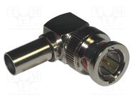 Connector: BNC; plug; male; angled 90°; 75Ω; soldering,crimped AMPHENOL RF