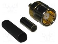 Connector: coaxial; plug; female; straight; 75Ω; soldering,crimped AMPHENOL RF