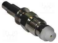 Connector: FME; plug; female; straight; soldering,crimped; 50Ω AMPHENOL RF