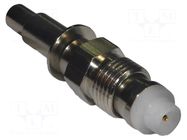Connector: FME; plug; female; straight; soldering,crimped; 50Ω AMPHENOL RF