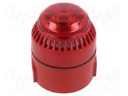 Signaller: lighting-sound; siren,flashing light; LED; red; IP65 EATON ELECTRIC