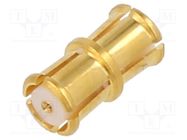 Adapter; SMP male,both sides; Insulation: PTFE; 50Ω; 26.5GHz AMPHENOL RF