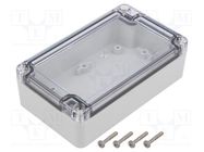 Enclosure: multipurpose; X: 75mm; Y: 125mm; Z: 37mm; ZP; ABS; IP67 KRADEX